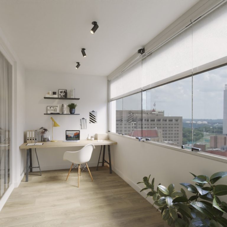 Cortina de Cristal abatible Azur